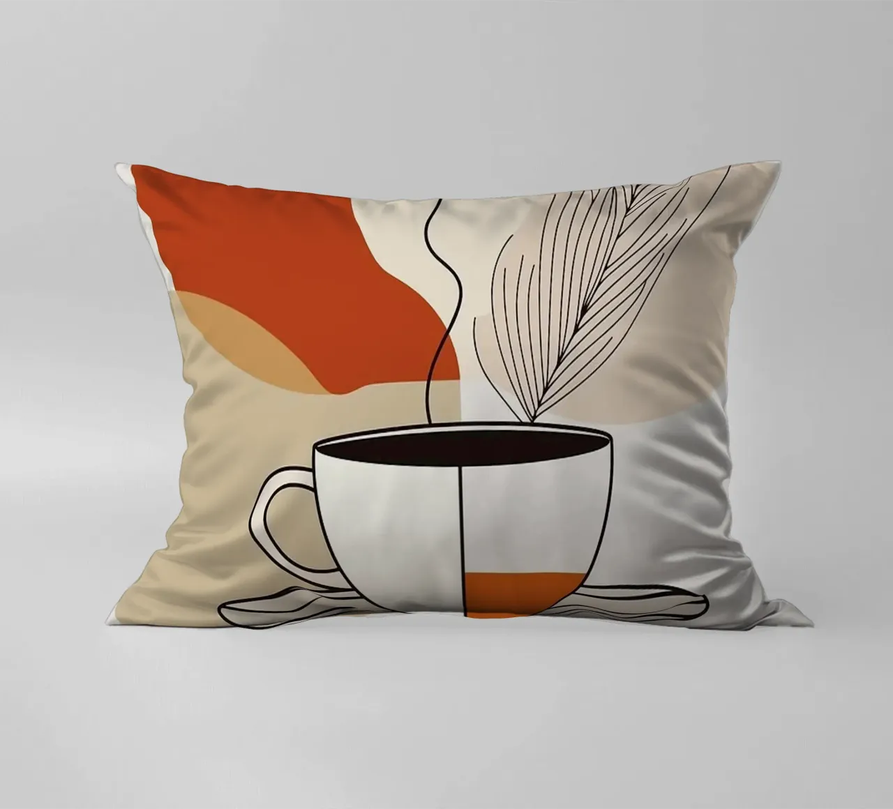 tasse à café coussin de Abstract Botanical Art