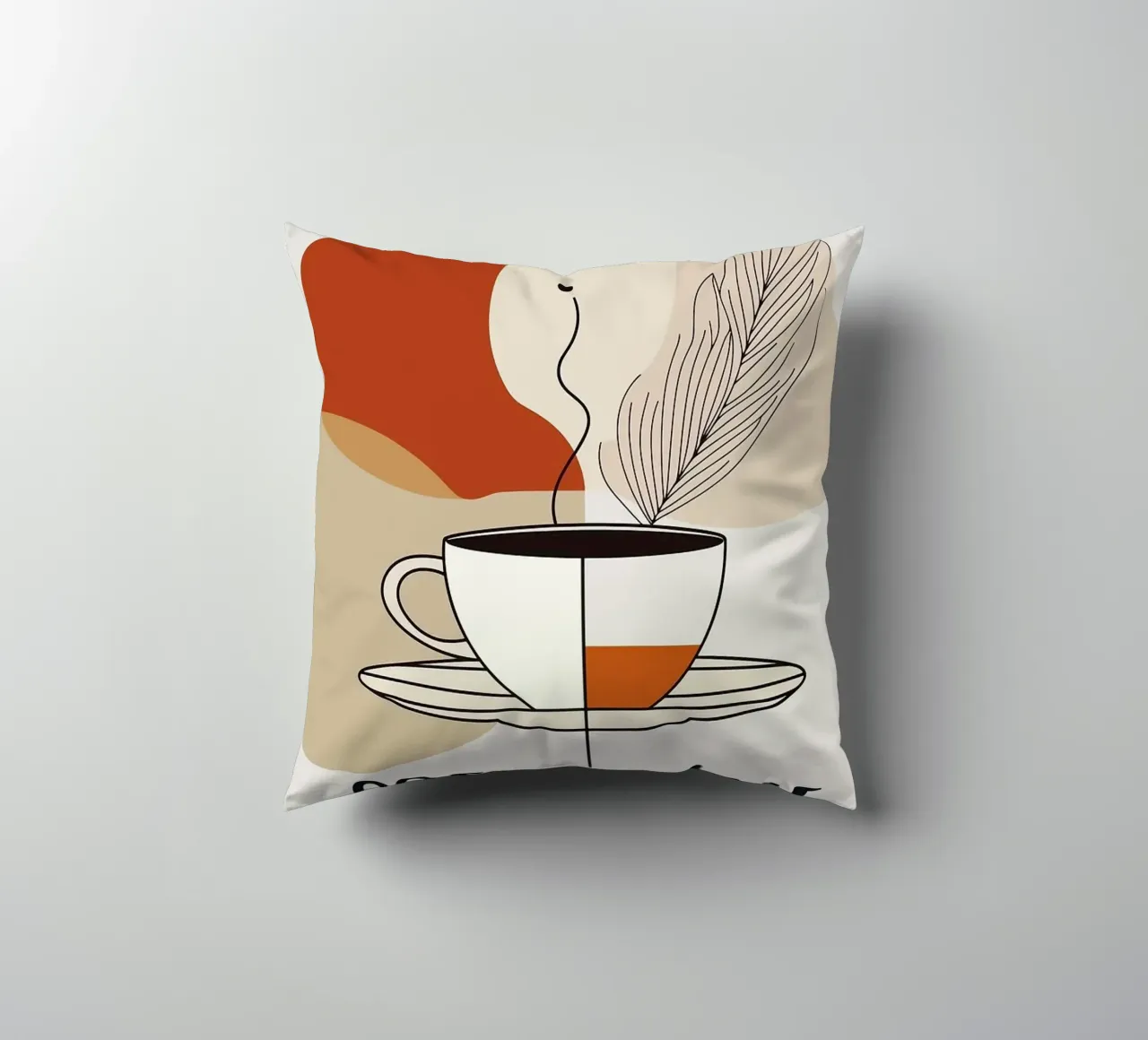 tasse à café coussin de Abstract Botanical Art