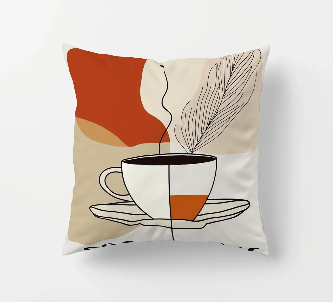 tasse à café coussin de Abstract Botanical Art