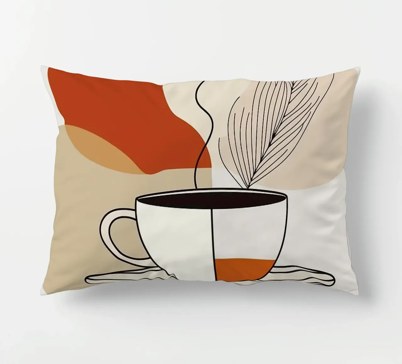 tasse à café coussin de Abstract Botanical Art