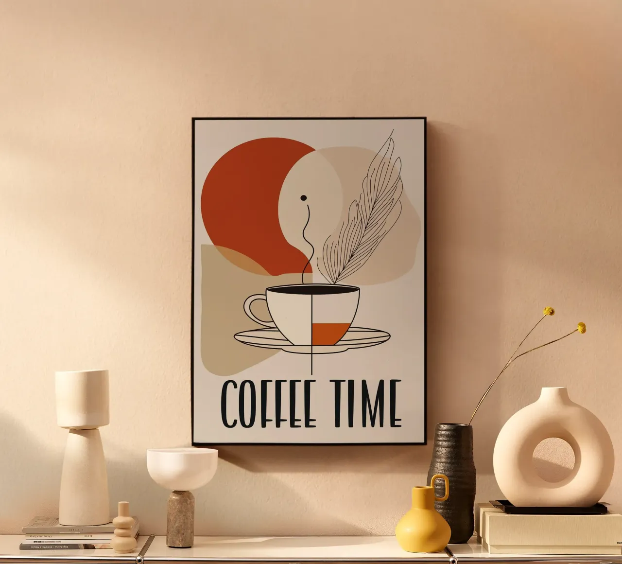 tazza da caffè plexiglass da Abstract Botanical Art