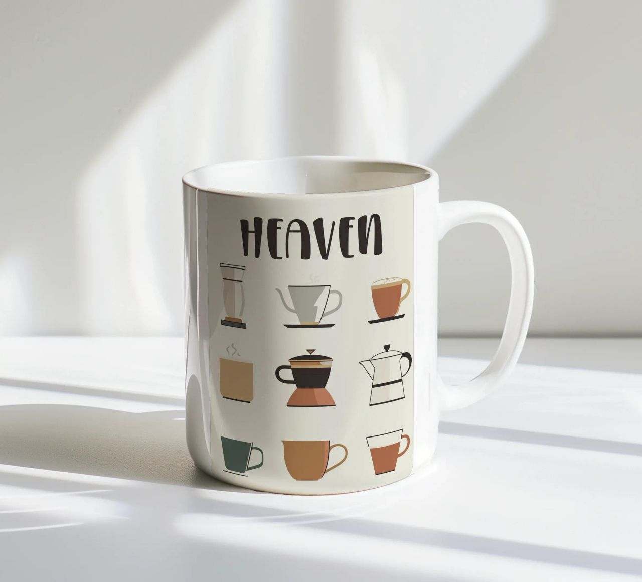 tazze da caffè tazza in ceramica da Abstract Botanical Art