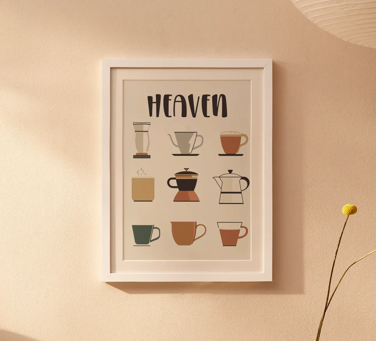 tazze da caffè poster da Abstract Botanical Art