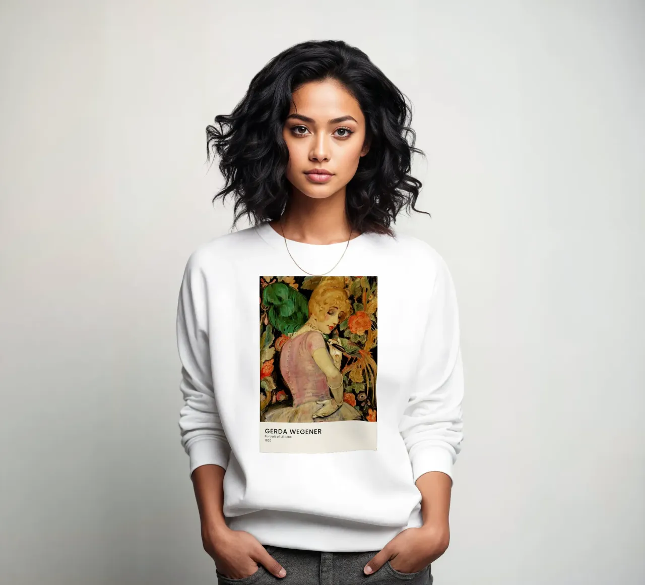 Gerda Wegener - Portrait of Lili Elbe II sweatshirt by Vintage by JUNIQE