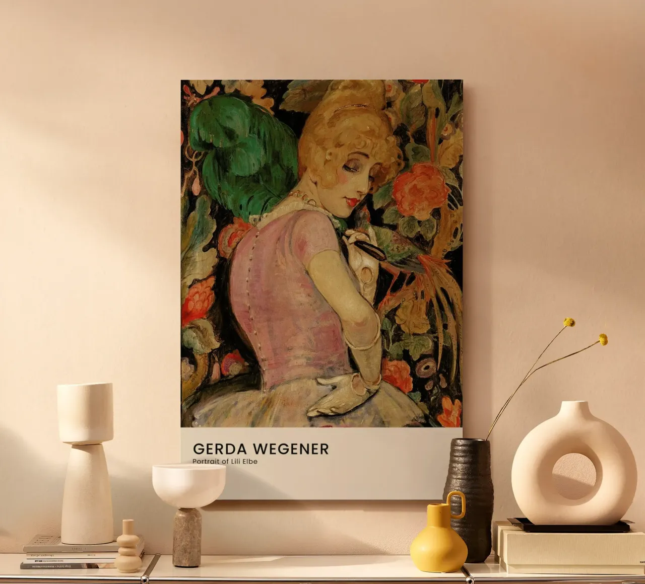 Gerda Wegener - Portrait of Lili Elbe II alluminio dibond da Vintage by JUNIQE