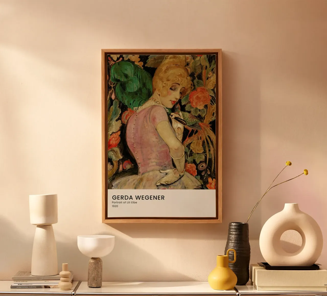 Gerda Wegener - Portrait of Lili Elbe II toile de Vintage by JUNIQE