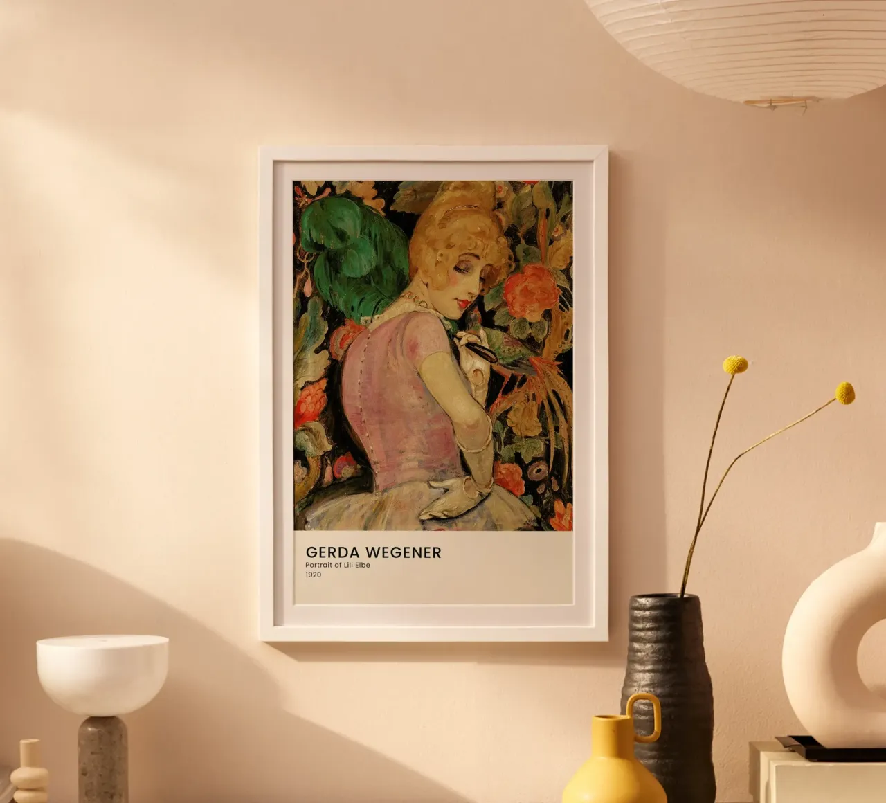 Gerda Wegener - Portrait of Lili Elbe II carta hahnemühle da Vintage by JUNIQE