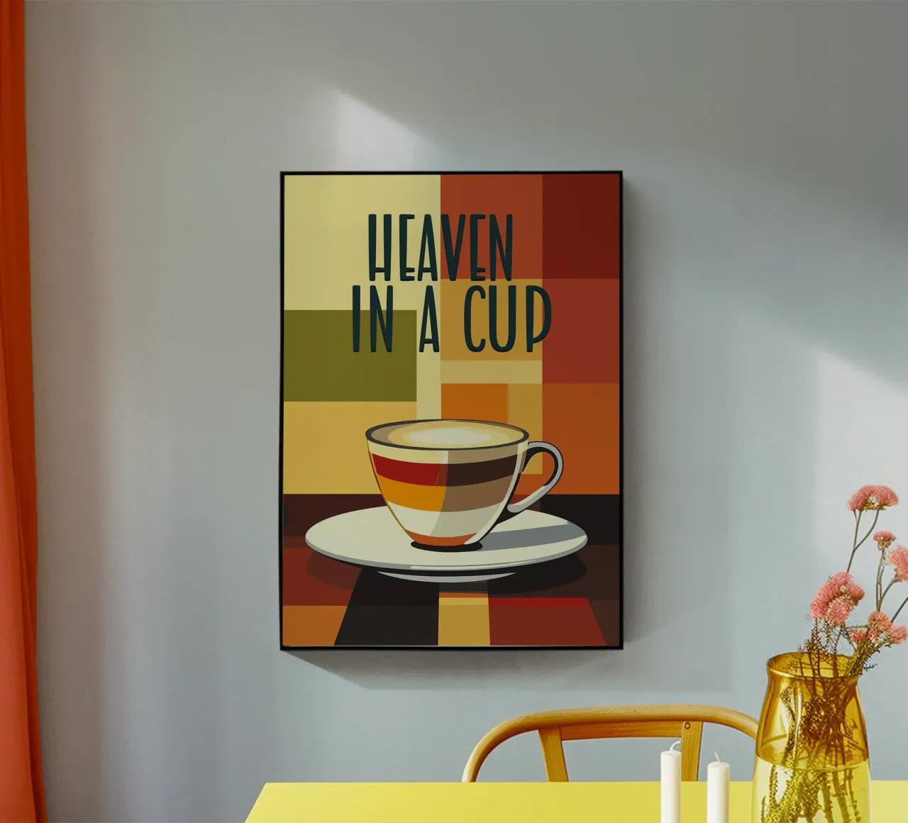 tazza da caffè plexiglass da Abstract Botanical Art