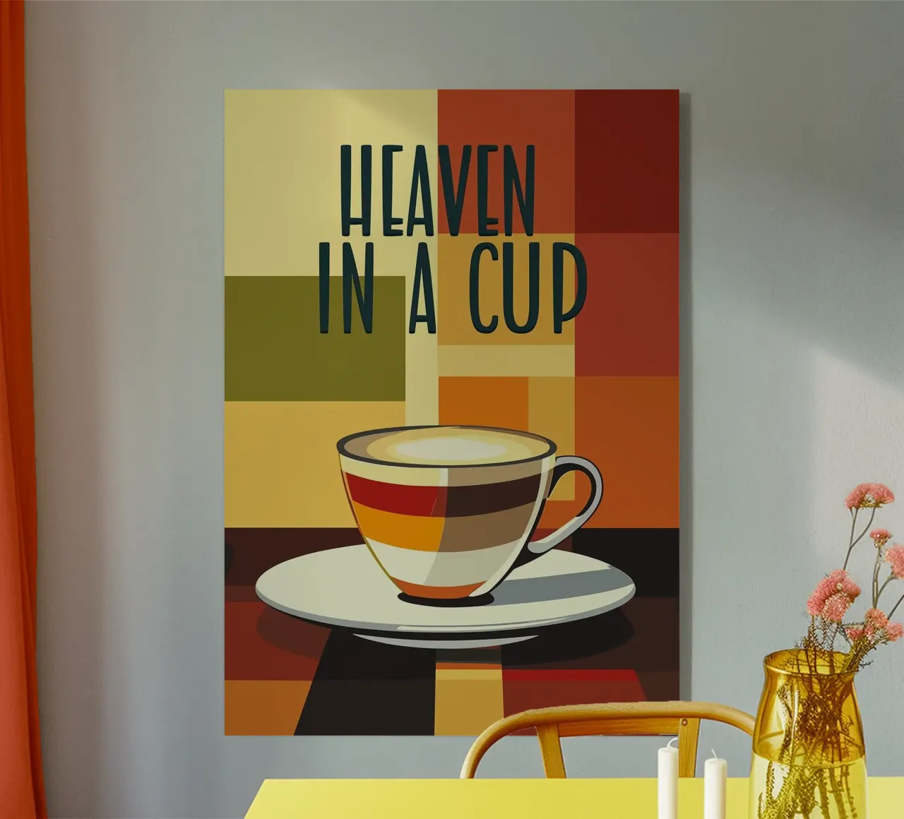 tazza da caffè plexiglass da Abstract Botanical Art