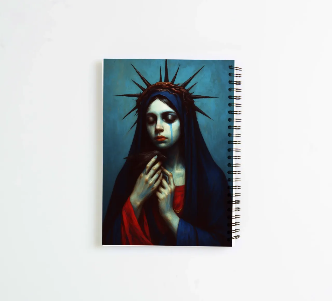 tearful queen spiral notebook by Rawghenee