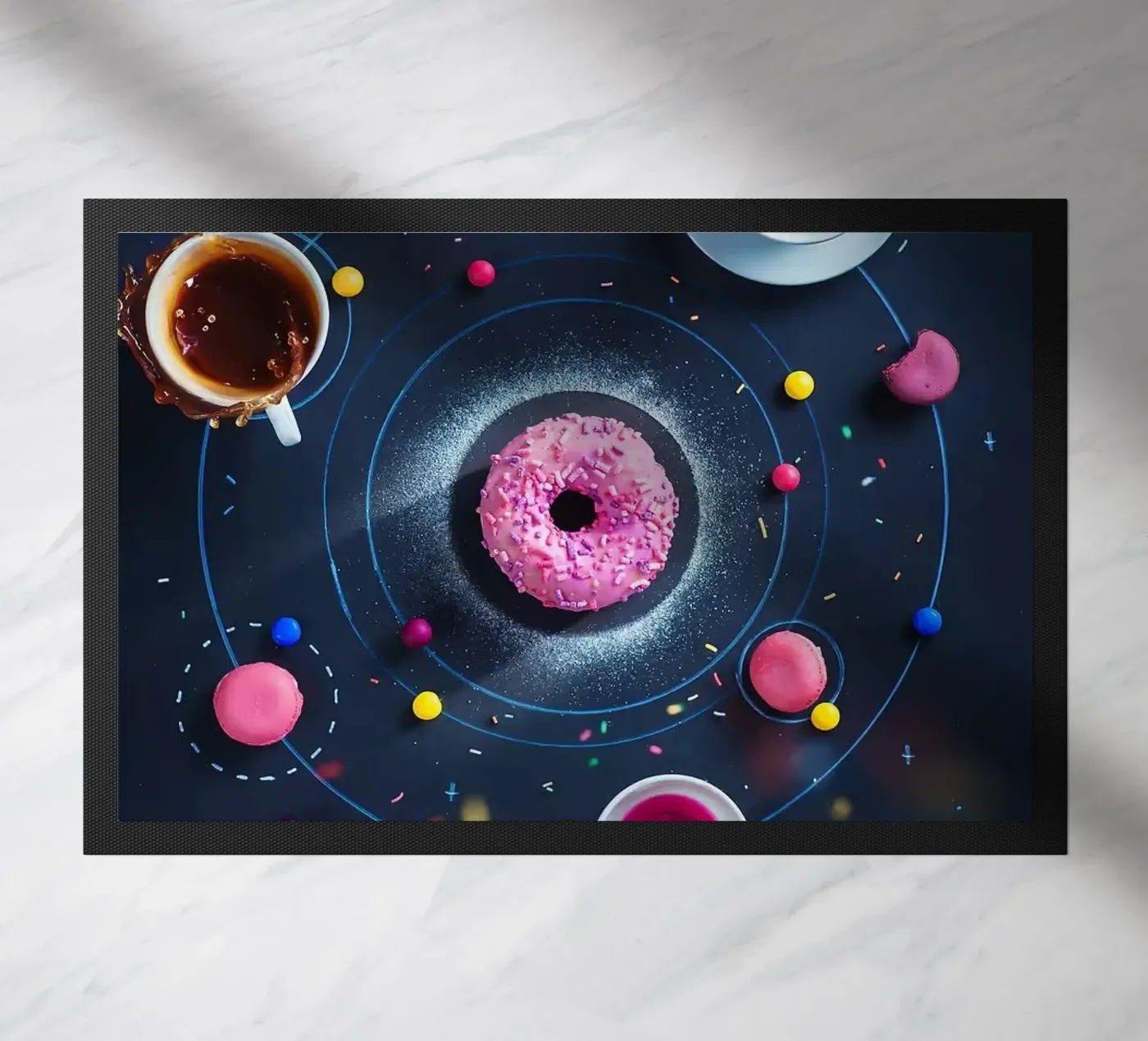 ciambella rosa zerbino da Abstract Botanical Art