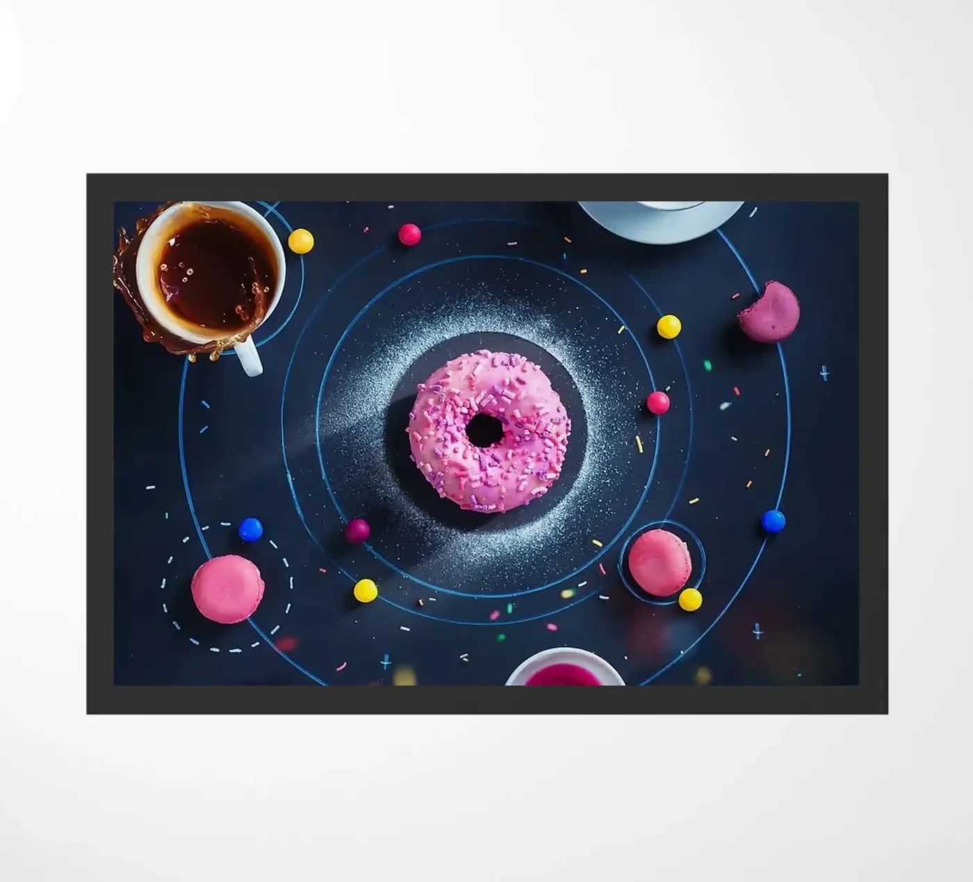 ciambella rosa zerbino da Abstract Botanical Art