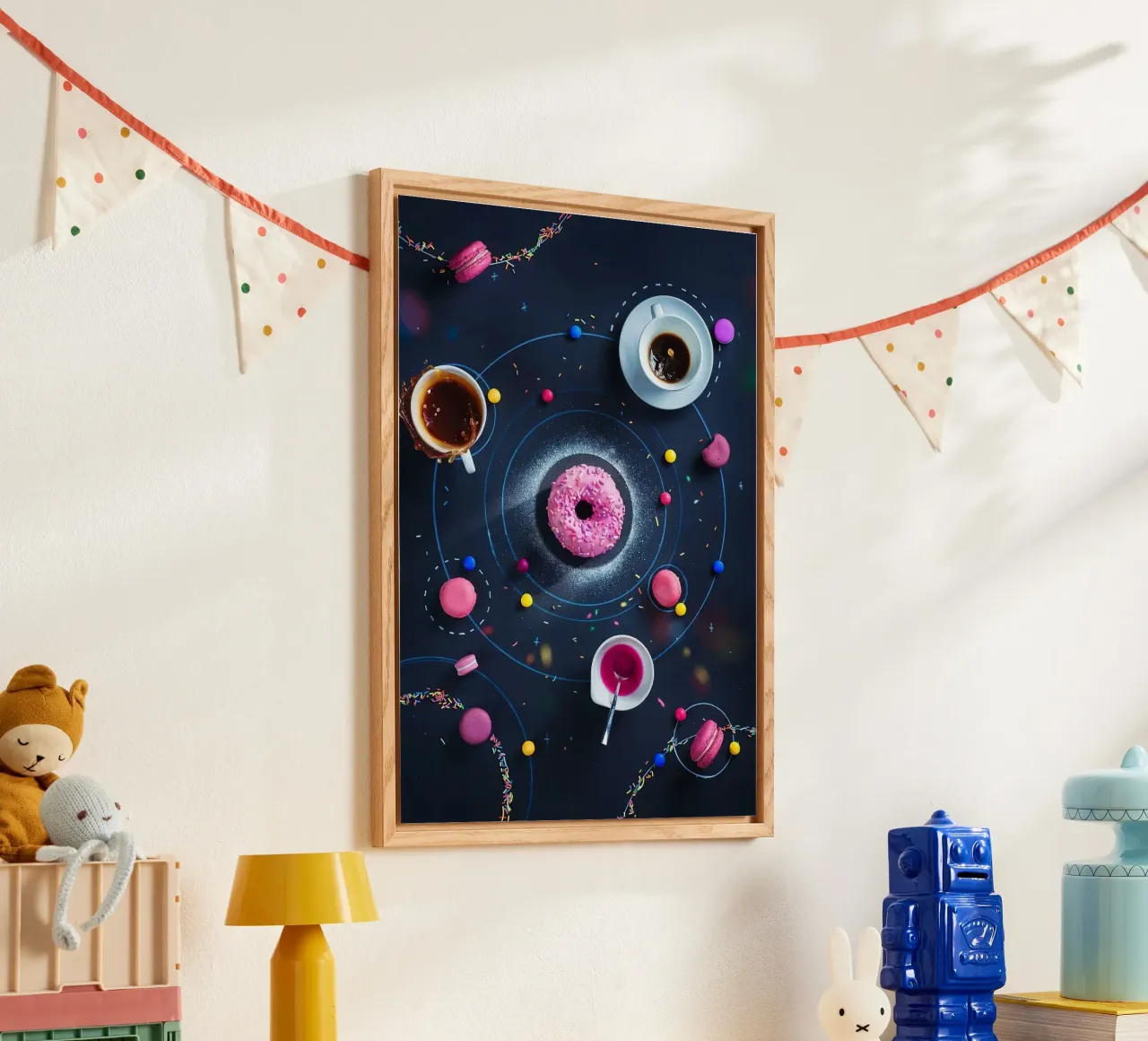 ciambella rosa plexiglass da Abstract Botanical Art