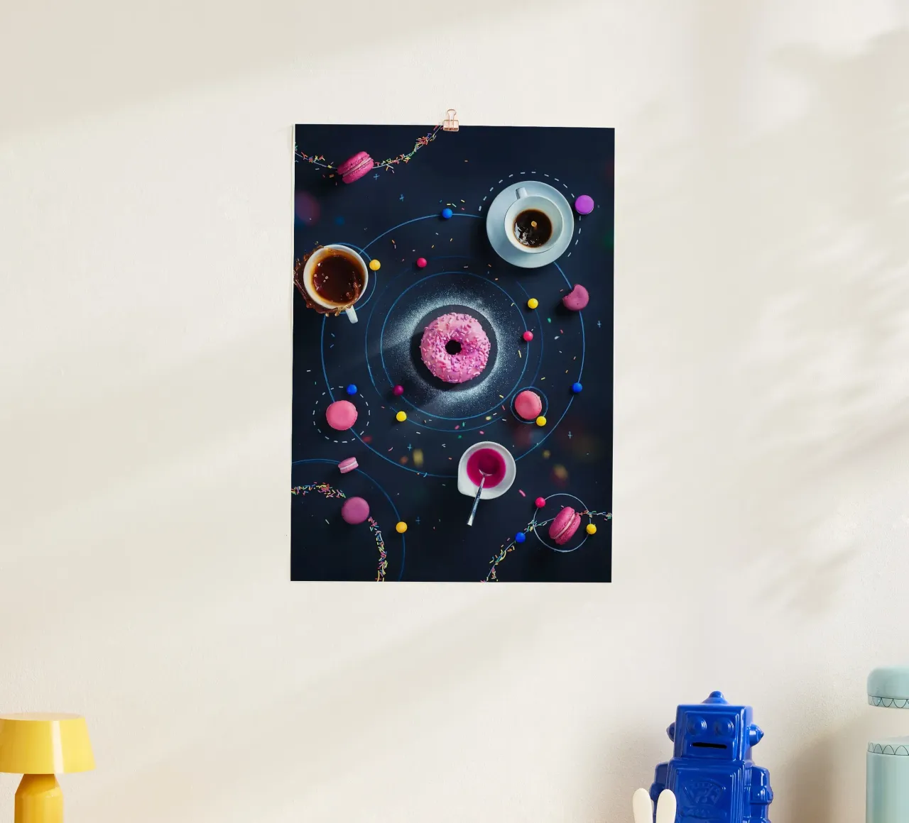 pink donut hahnemühle by Abstract Botanical Art