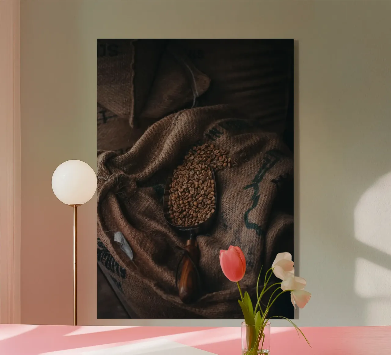 caffè in grani plexiglass da Abstract Botanical Art