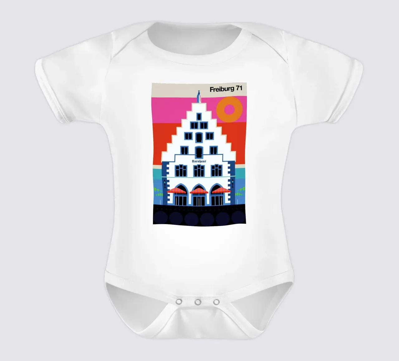 Friburgo 71 body neonato maniche corte da Bo Lundberg