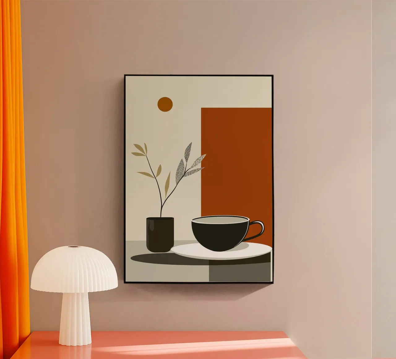 tazza da caffè plexiglass da Abstract Botanical Art