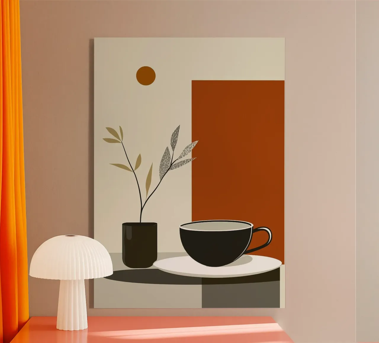 tazza da caffè plexiglass da Abstract Botanical Art