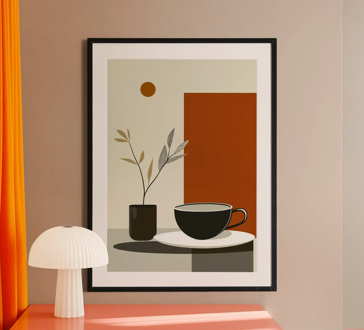 Kaffeetasse Poster von Abstract Botanical Art
