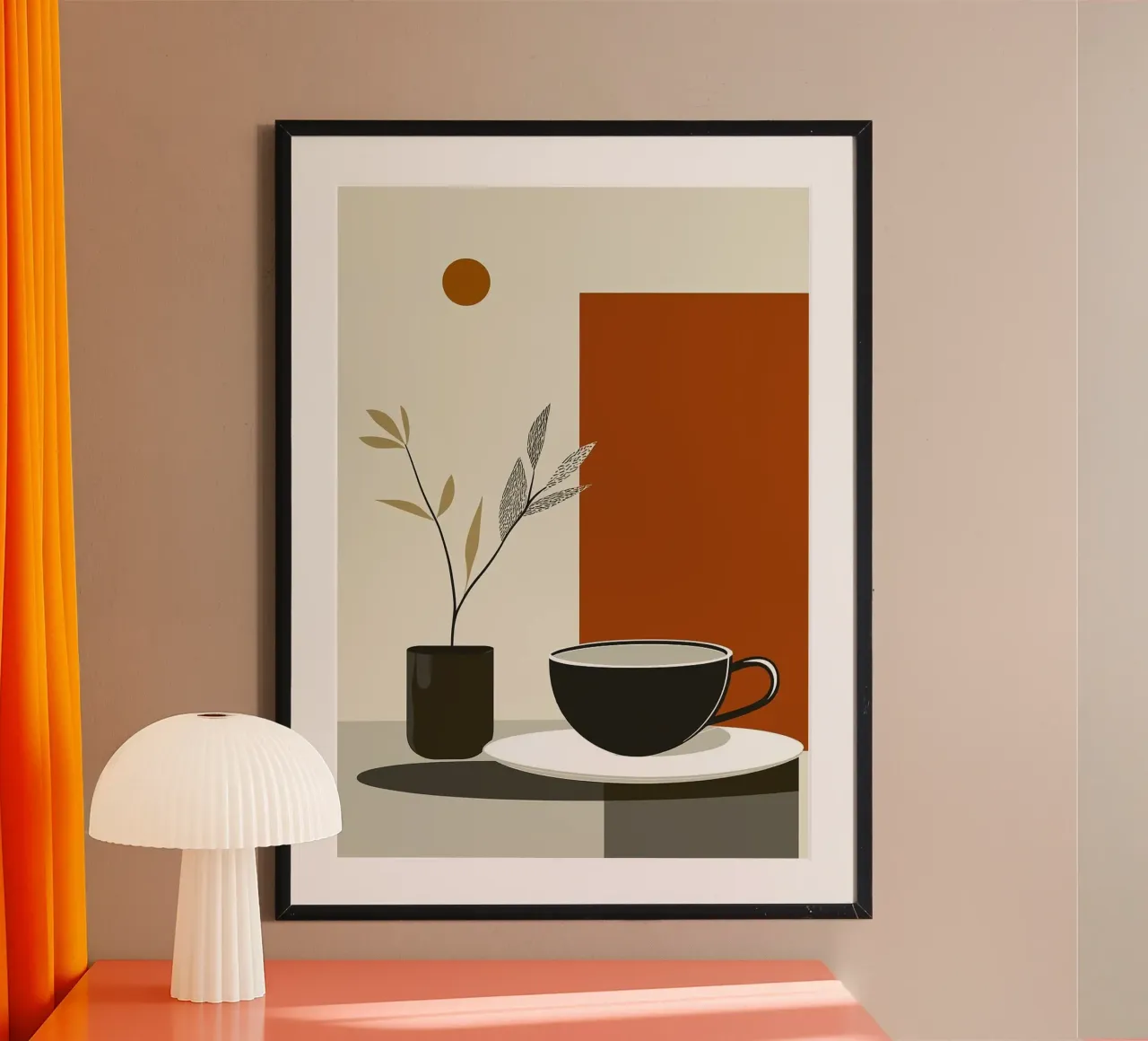 tazza da caffè poster da Abstract Botanical Art