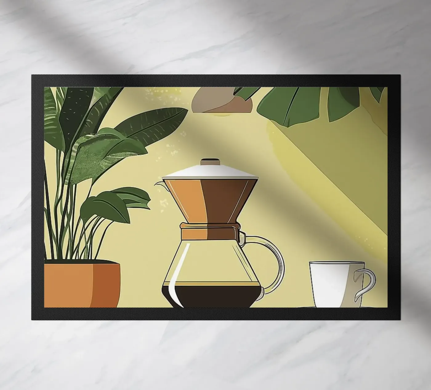 caffettiera zerbino da Abstract Botanical Art