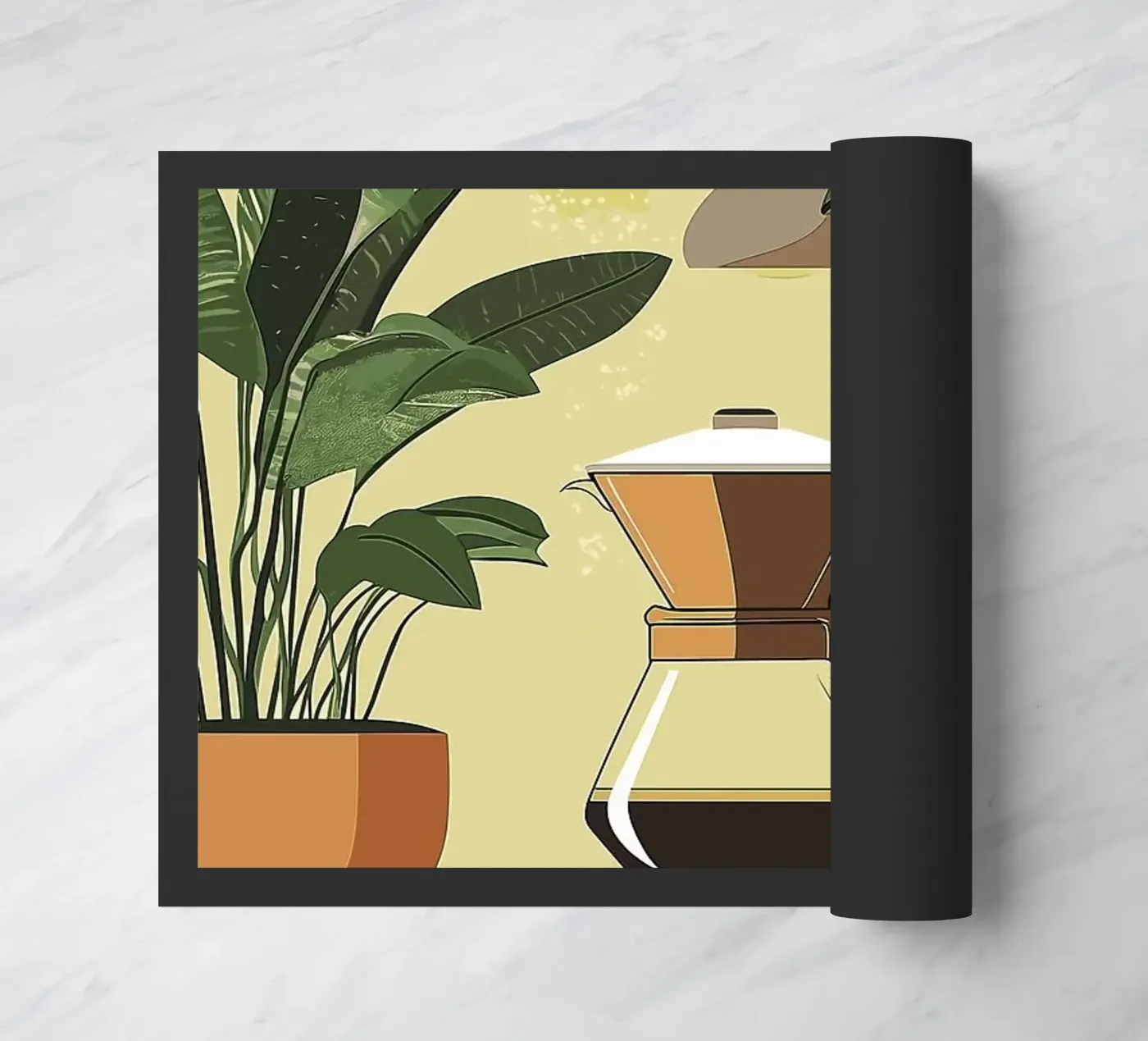 caffettiera zerbino da Abstract Botanical Art