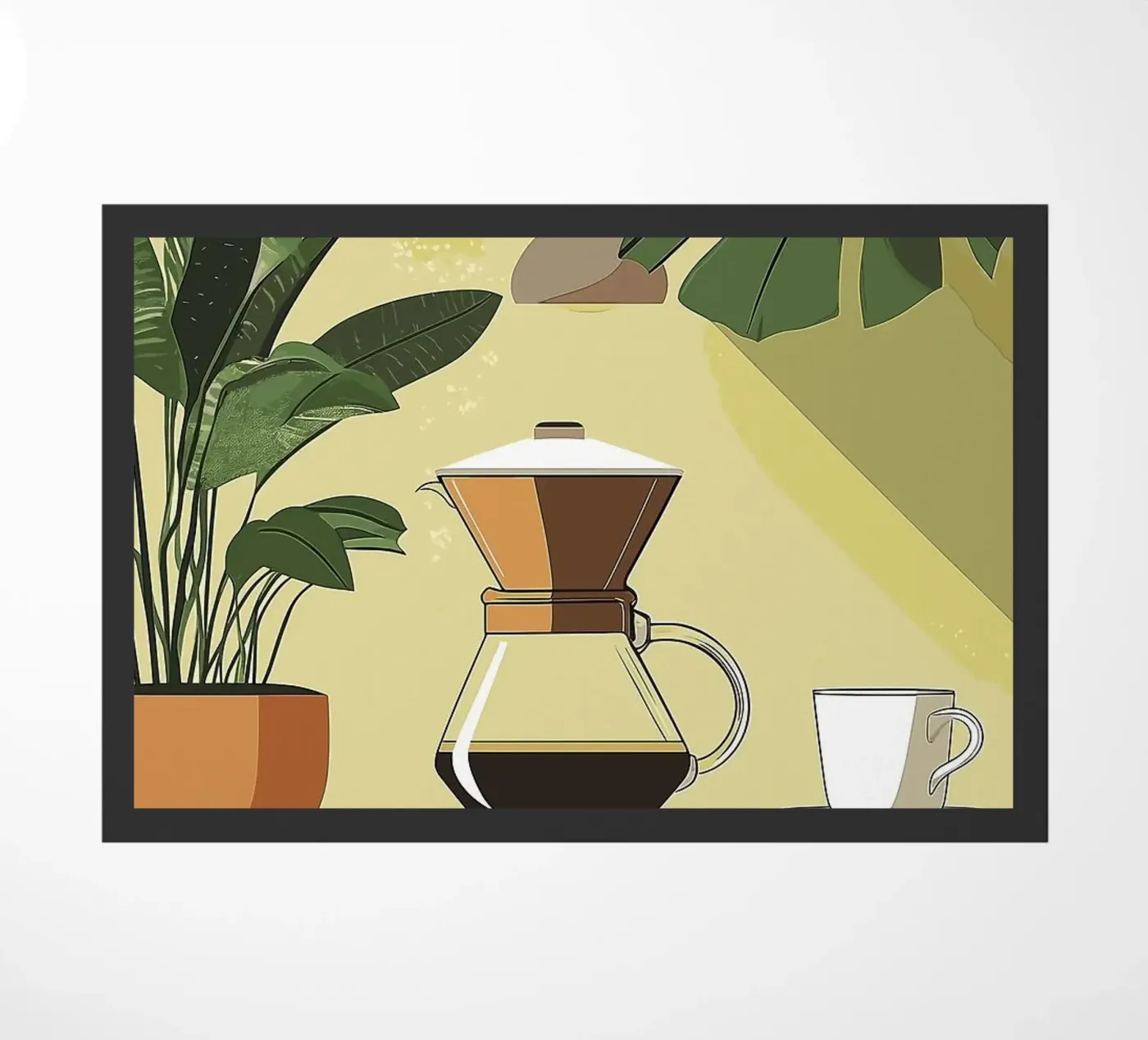 caffettiera zerbino da Abstract Botanical Art