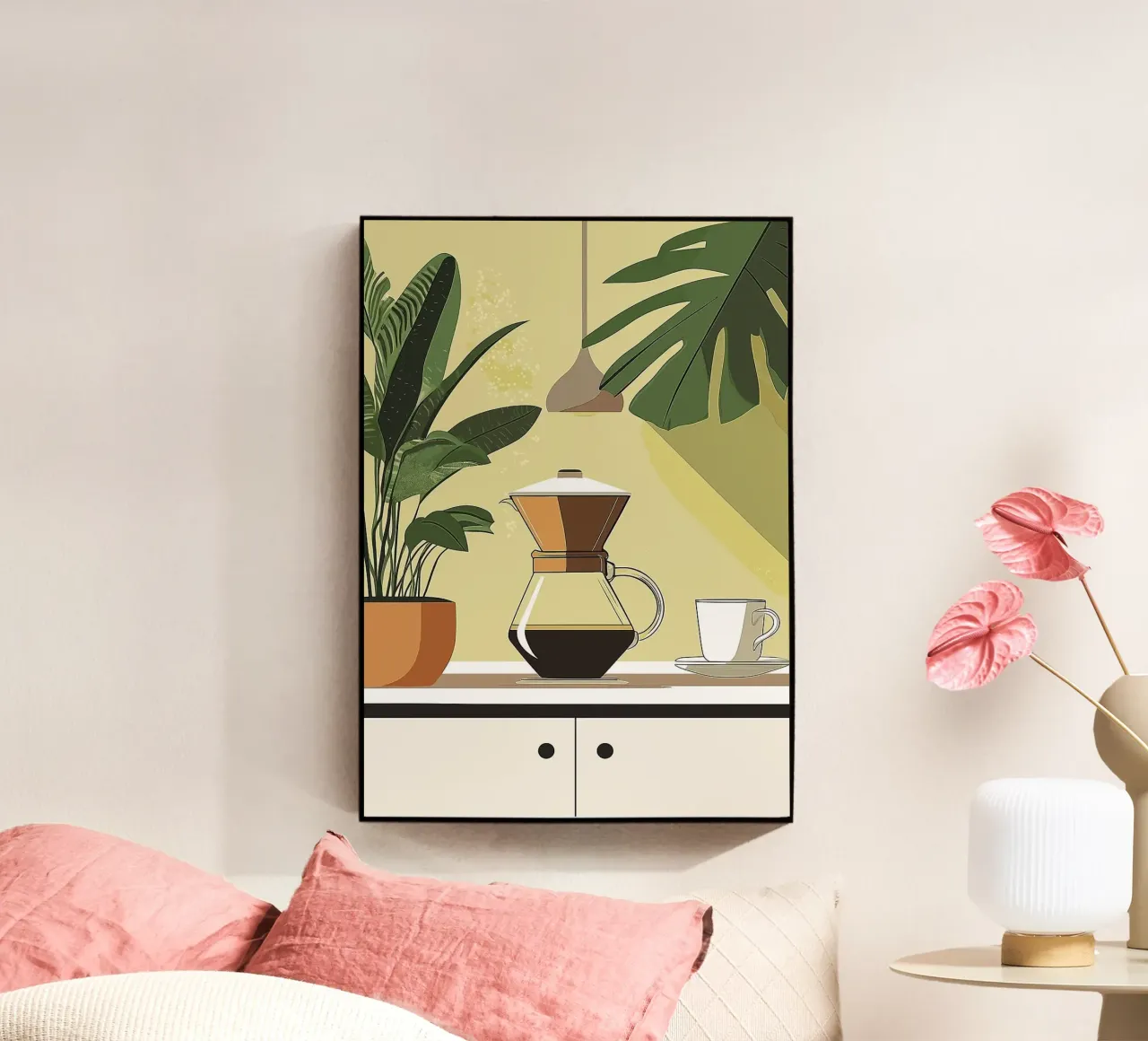 caffettiera plexiglass da Abstract Botanical Art