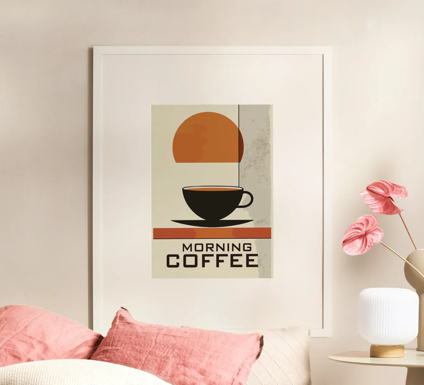 coffee cup poster da Abstract Botanical Art