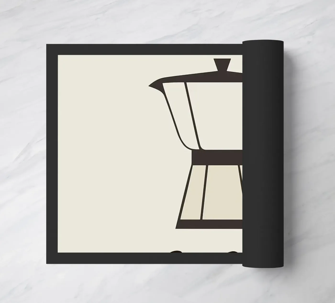 caffettiera zerbino da Abstract Botanical Art