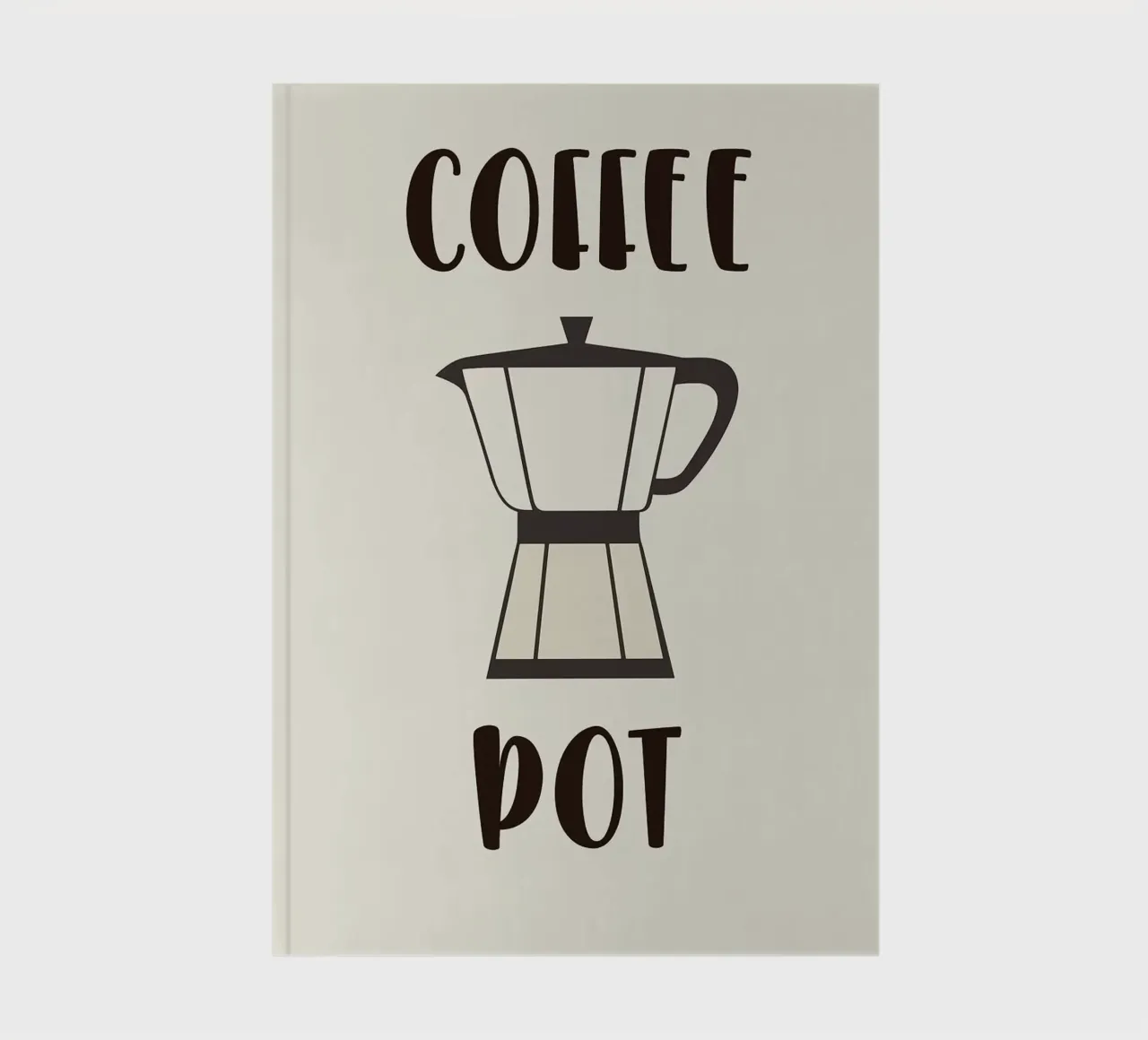 coffee pot notebook by Abstract Botanical Art