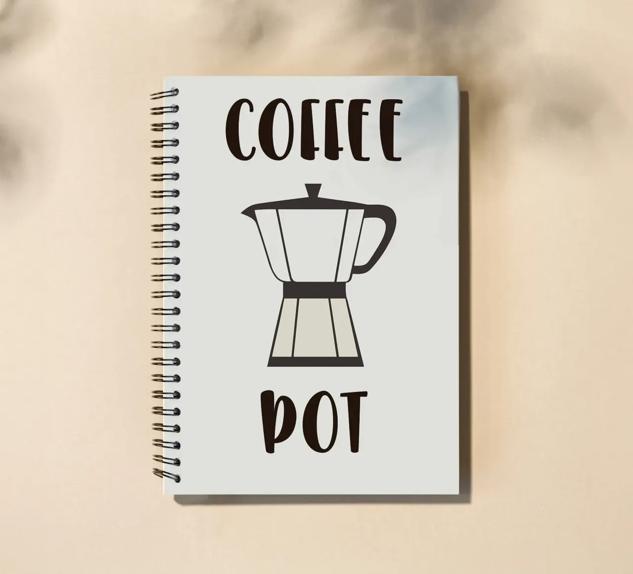 Kaffeekanne Ringbuch von Abstract Botanical Art