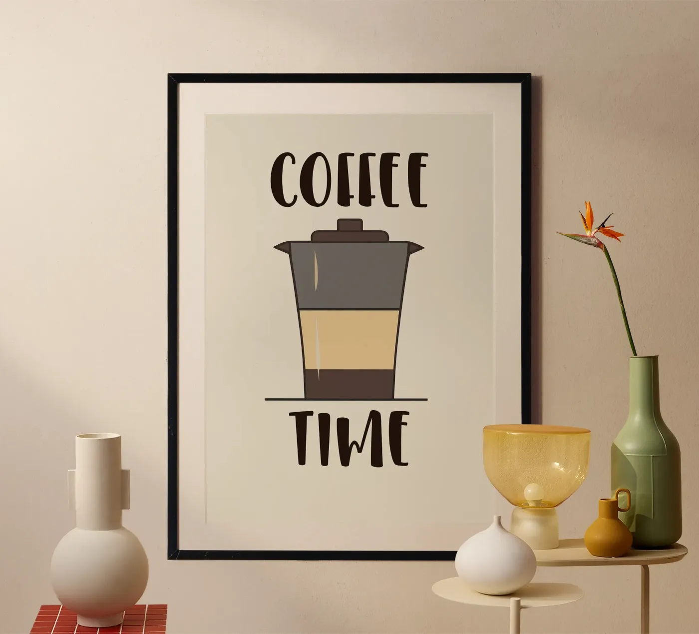 coffee cup poster da Abstract Botanical Art
