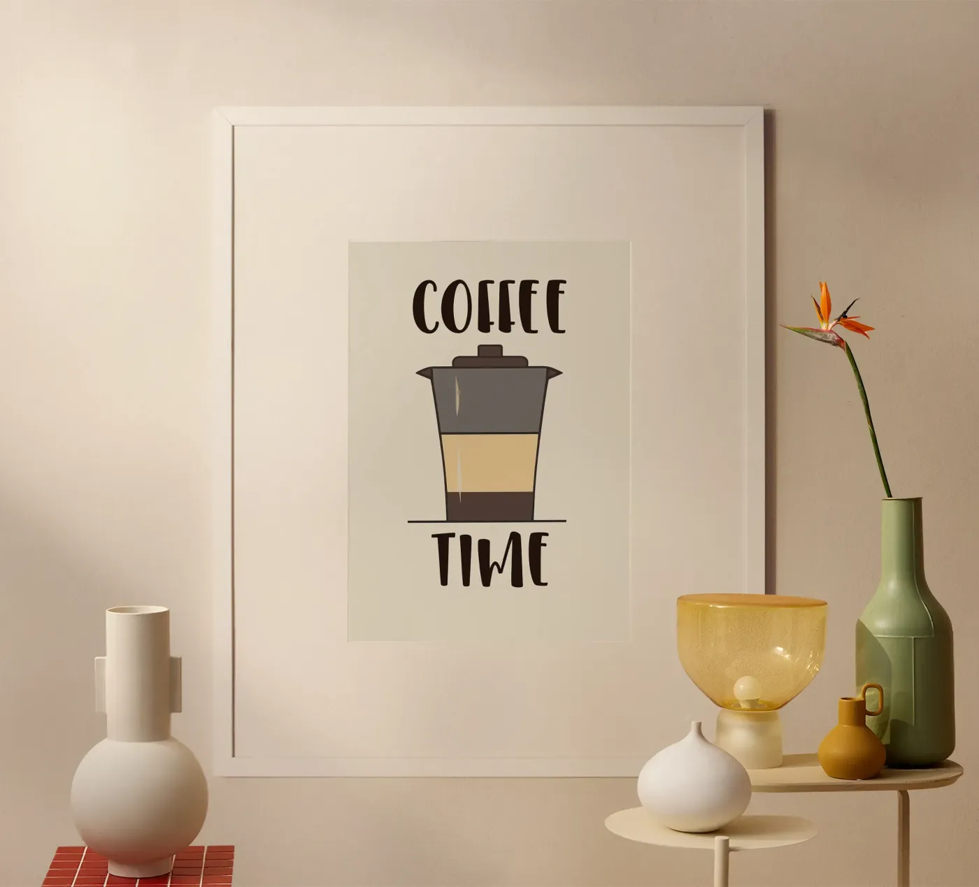 coffee cup poster da Abstract Botanical Art
