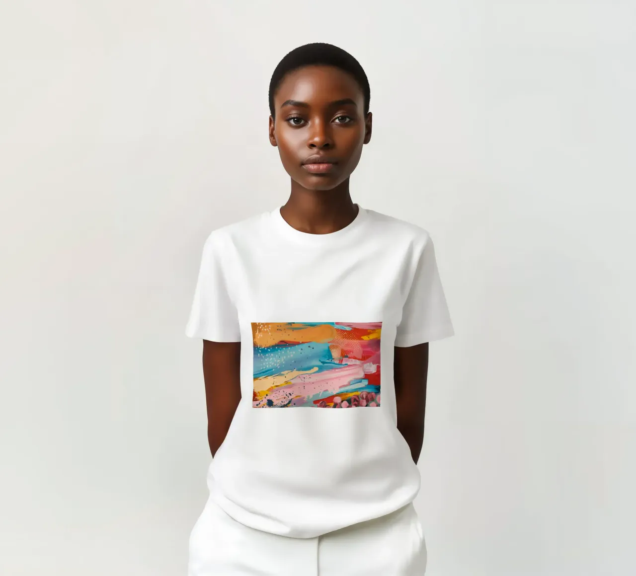 Azure Coral Current t-shirt by Sublime Layers