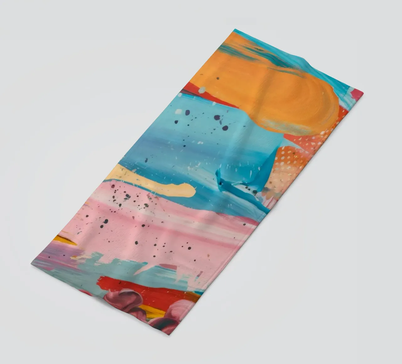 Azure Coral Current beach towel by Sublime Layers