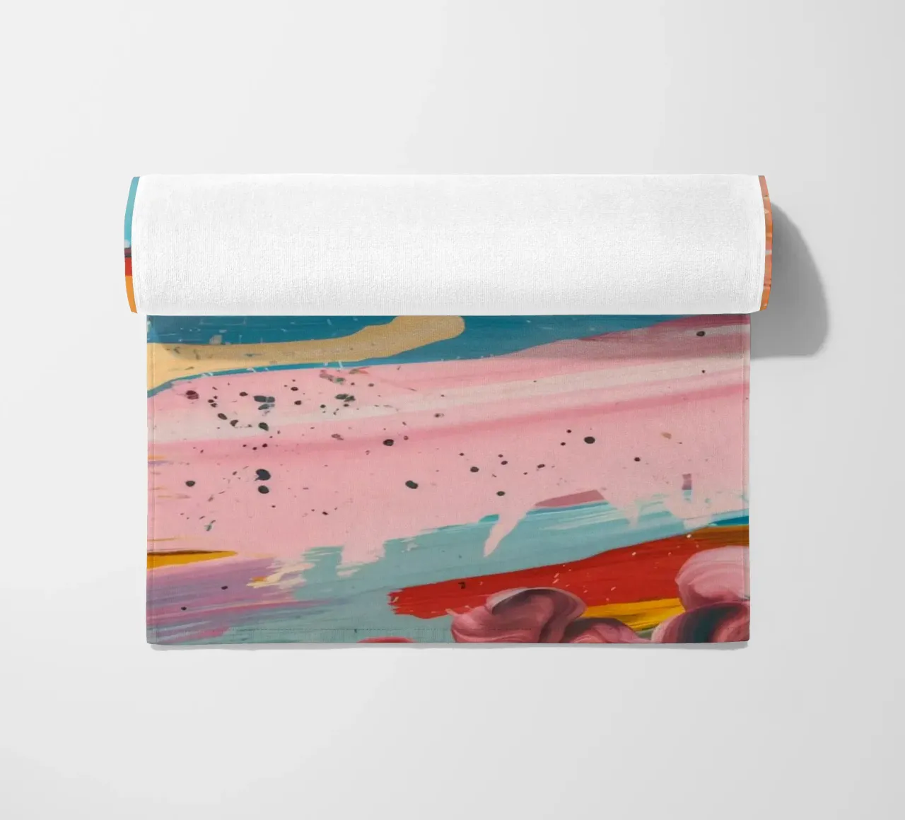 Azure Coral Current beach towel by Sublime Layers