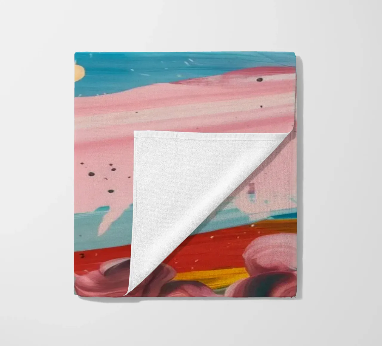 Azure Coral Current beach towel by Sublime Layers