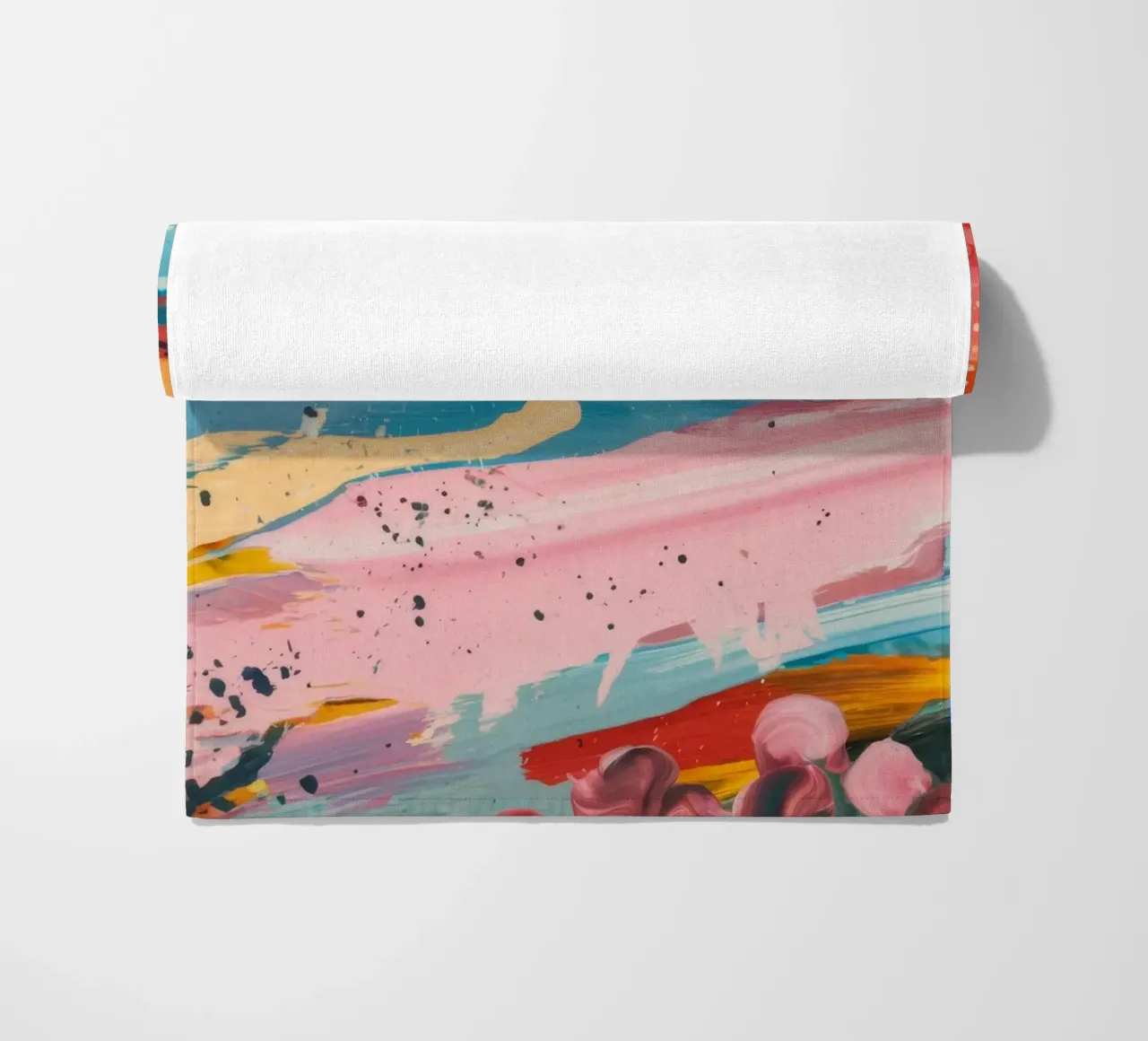 Azure Coral Current beach towel by Sublime Layers