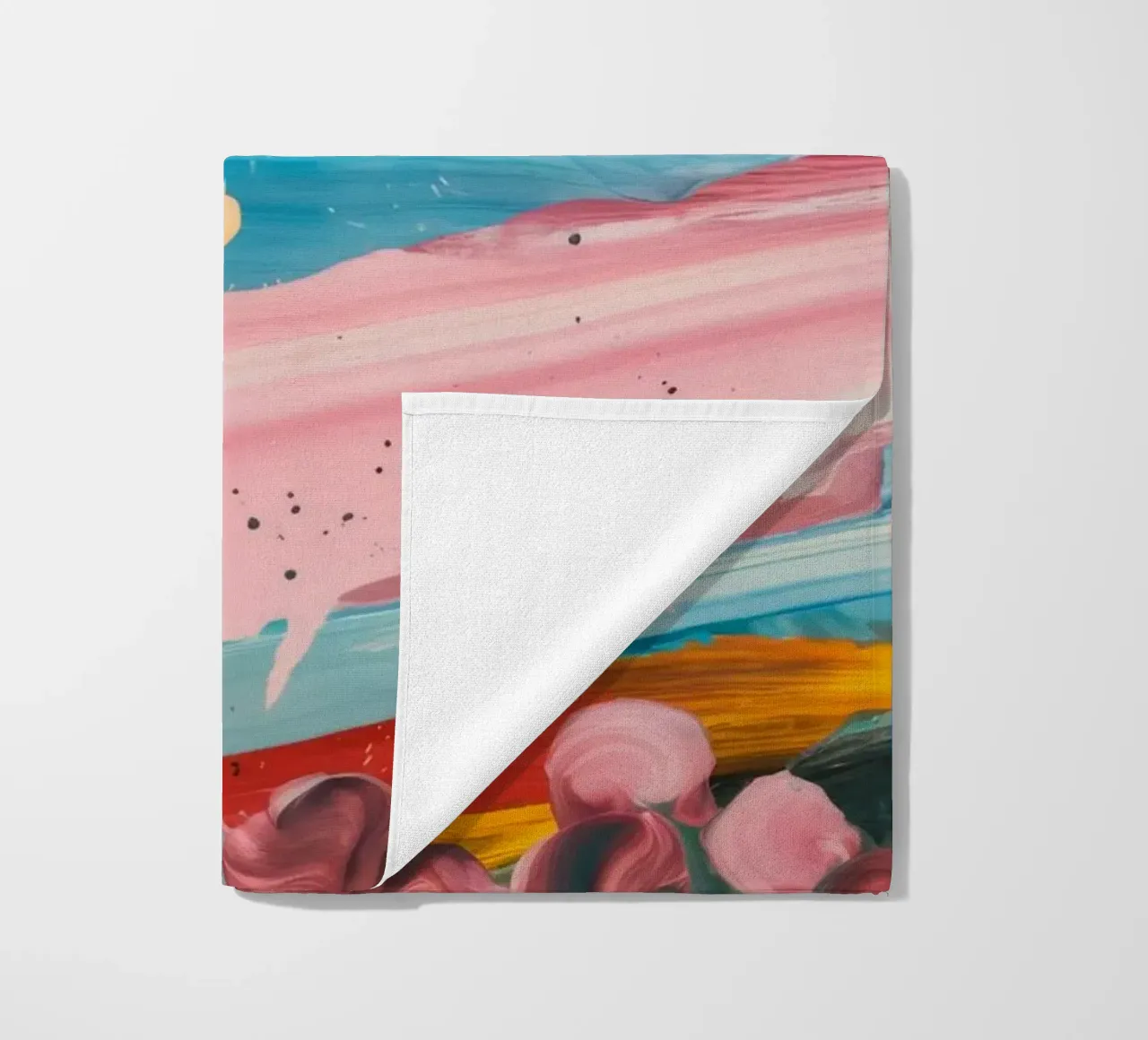 Azure Coral Current beach towel by Sublime Layers
