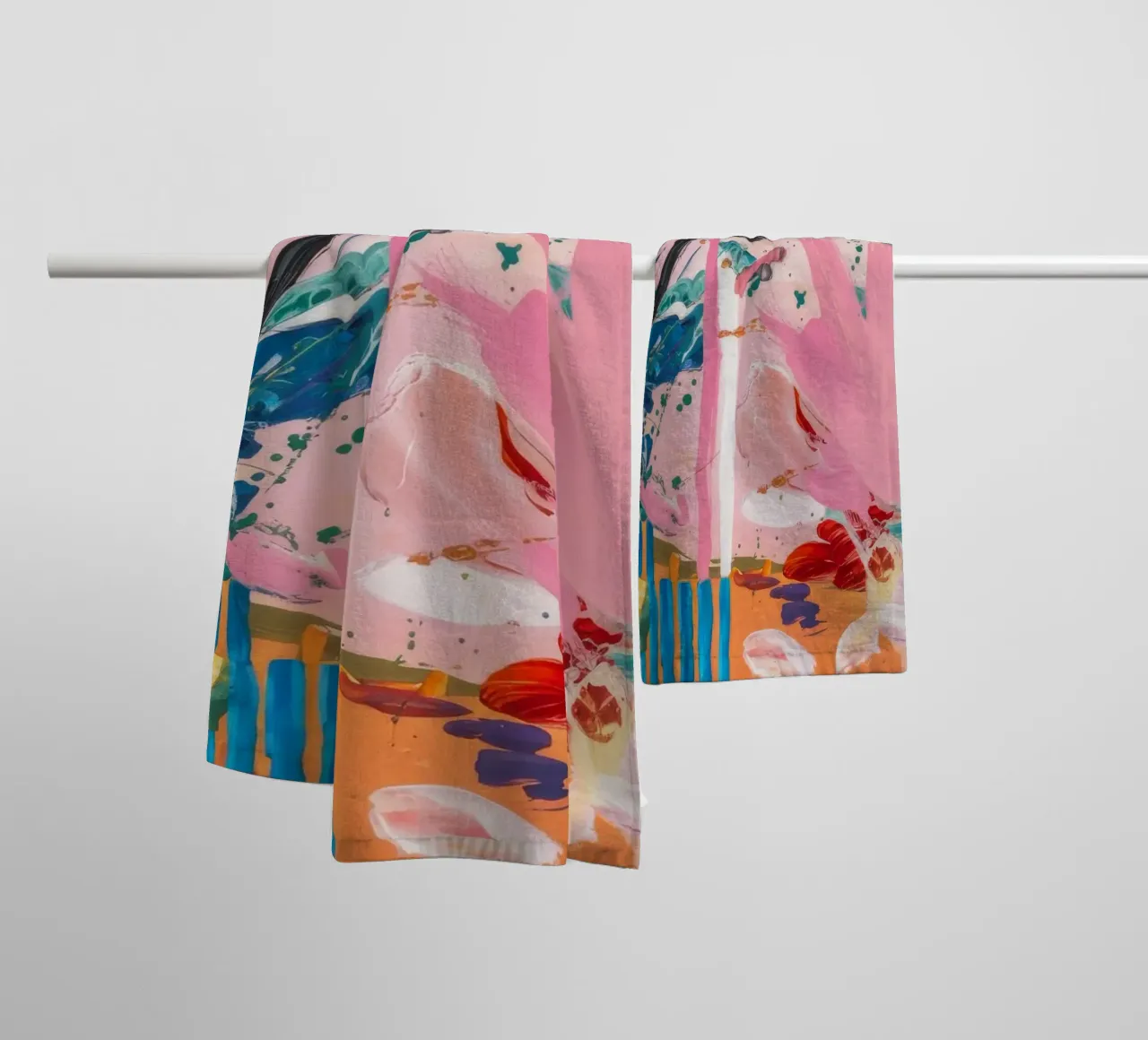 Caos elettrico in fiore asciugamano da bagno da Sublime Layers