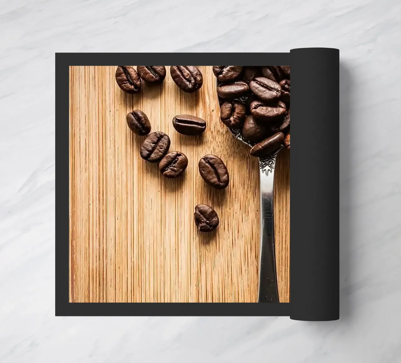 koffiebonen deurmat van Luke Yaeger