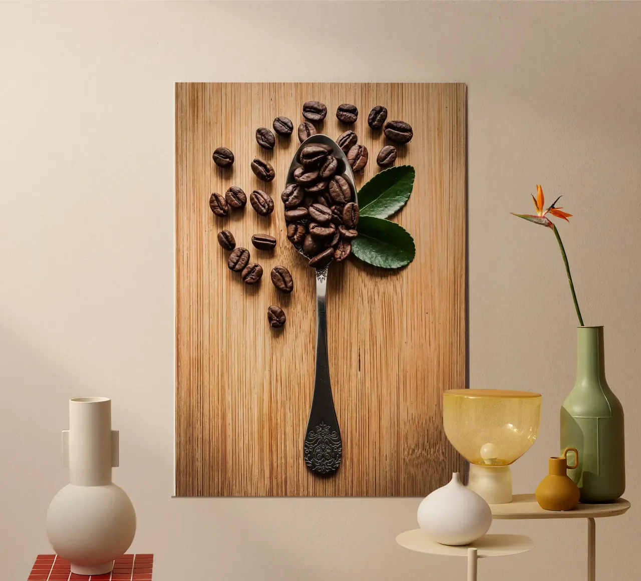 caffè in grani alluminio dibond da Luke Yaeger
