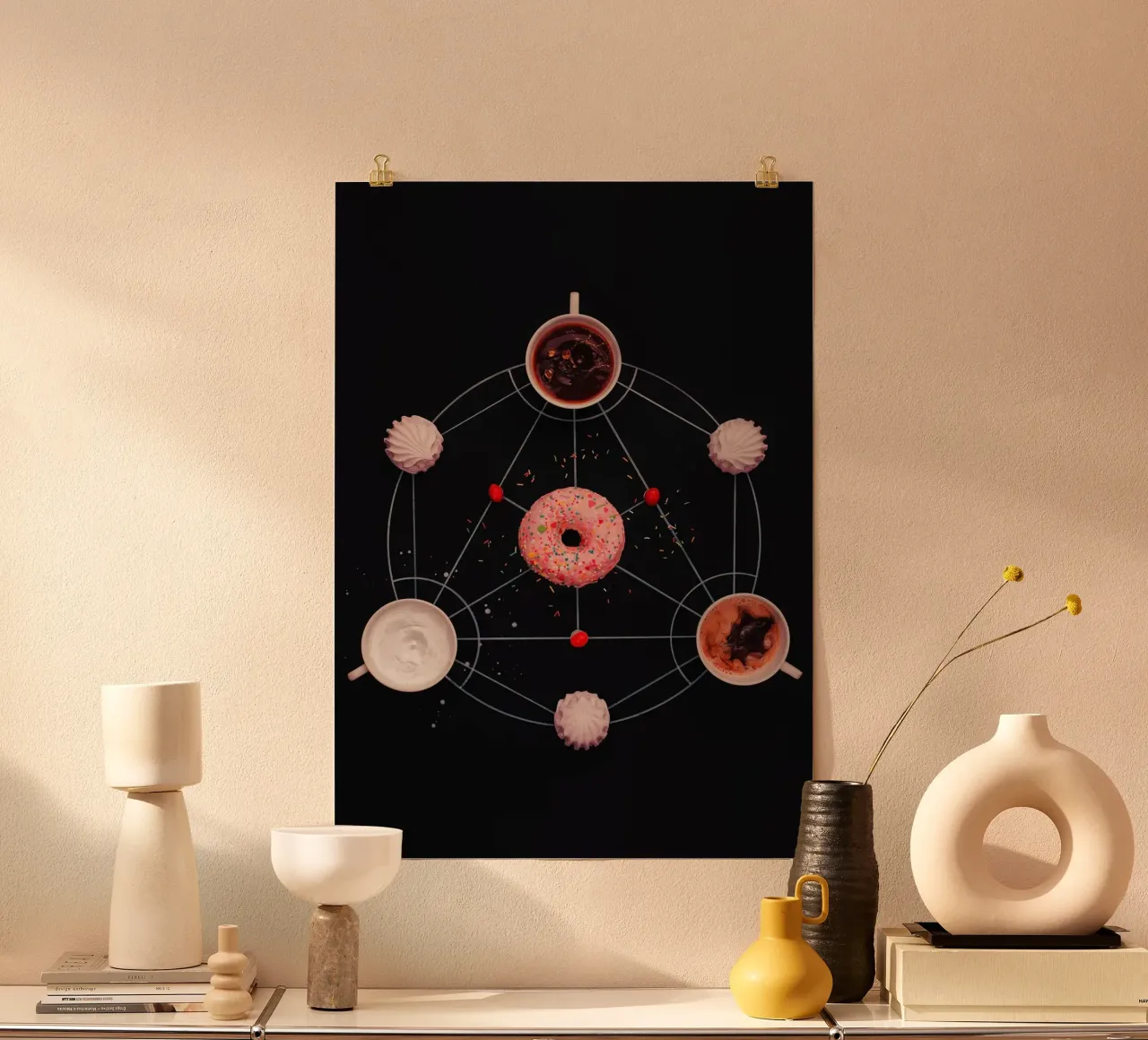 ciambella poster con telaio in plastica da Luke Yaeger