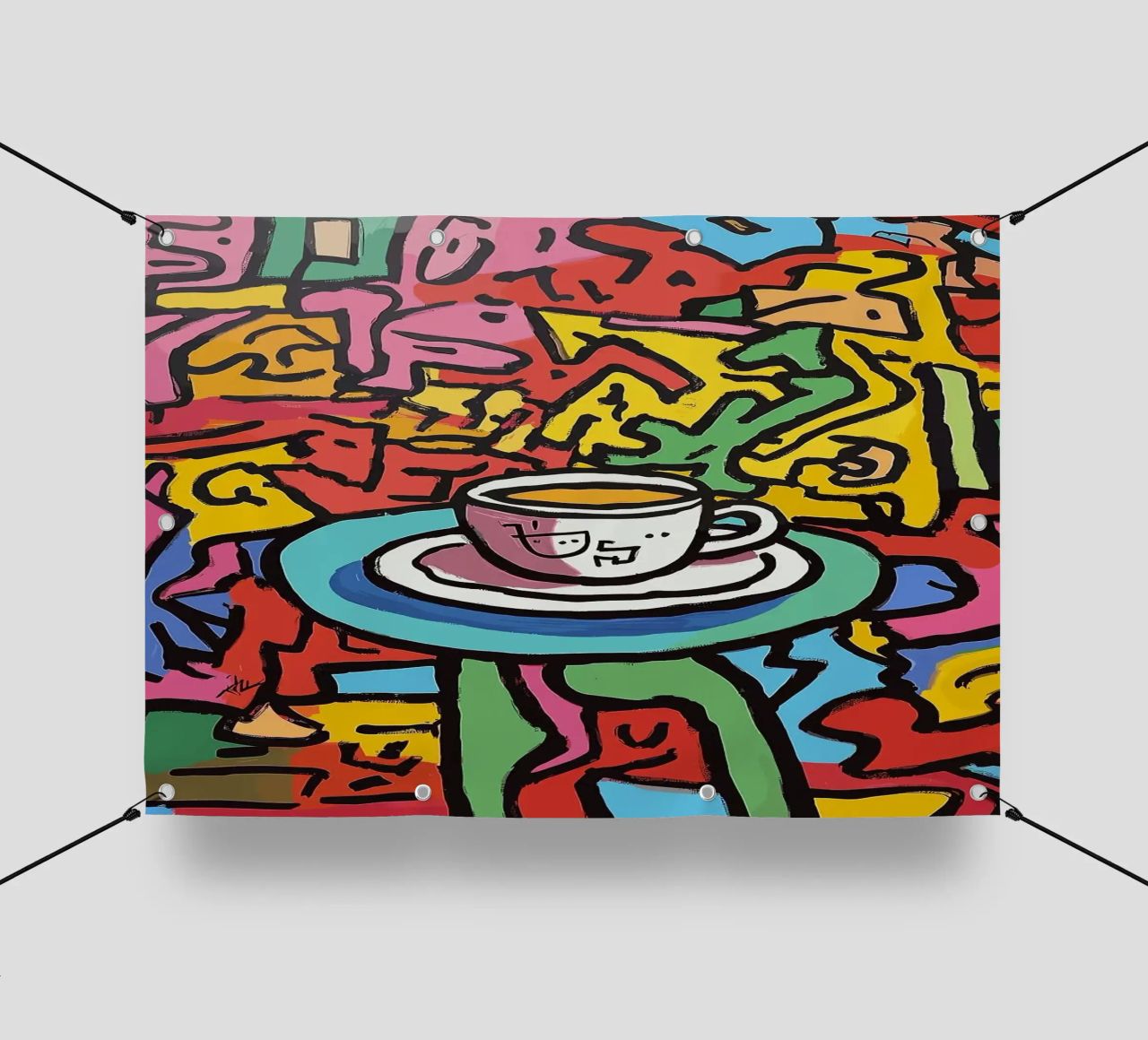 tazza da caffè telo in pvc da Luke Yaeger