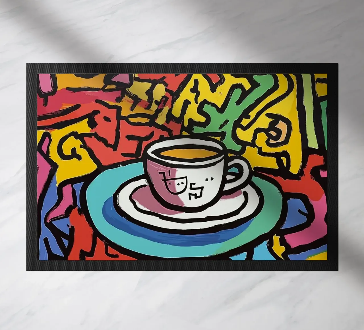taza de café felpudo de Luke Yaeger
