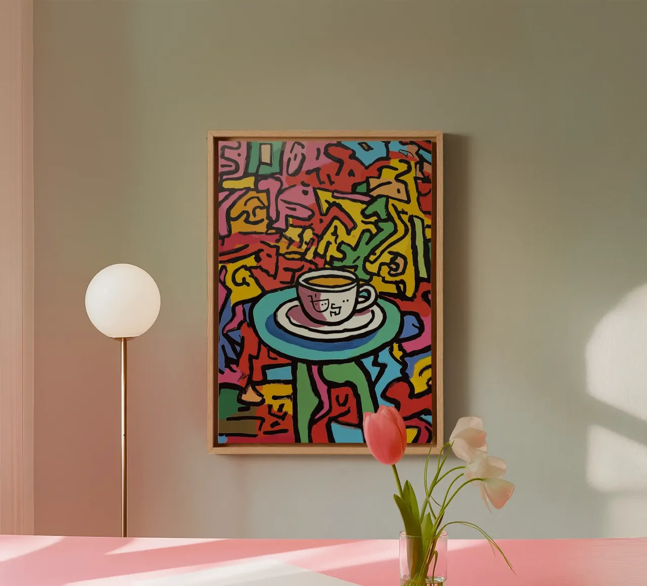 tazza da caffè tela con Cornice a cassetta da Luke Yaeger