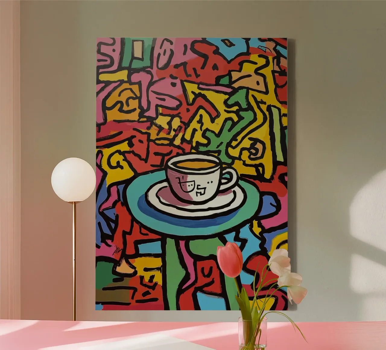 tazza da caffè tela con Cornice a cassetta da Luke Yaeger