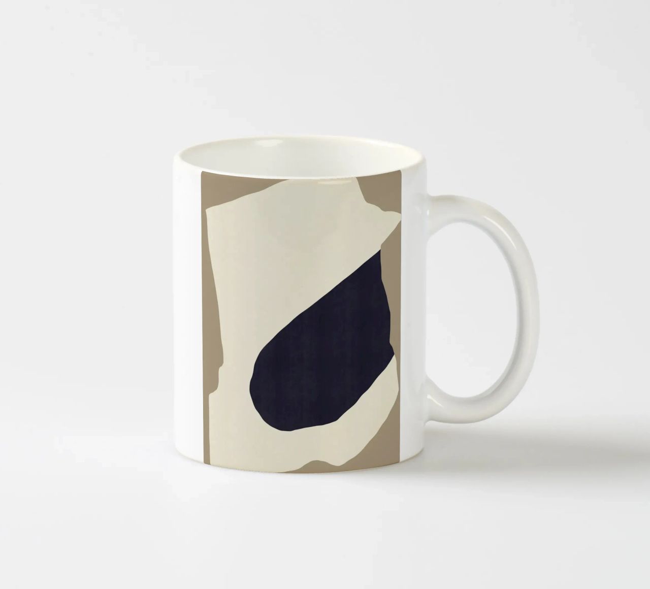 Silhouette nera tazza in ceramica da Little Dean