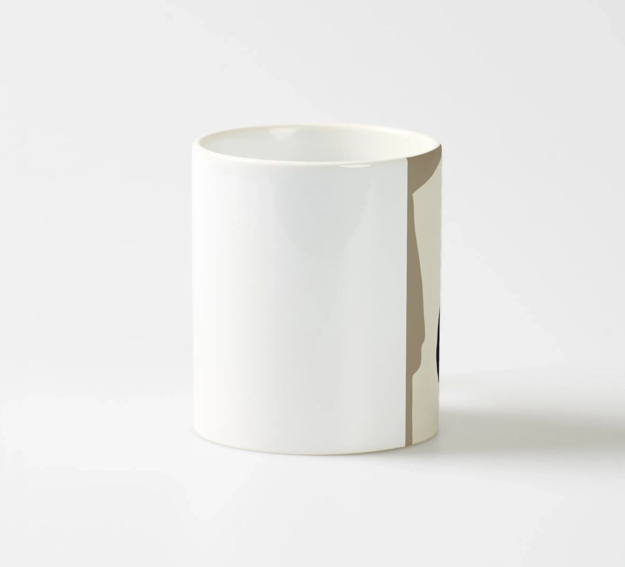 Silhouette nera tazza in ceramica da Little Dean